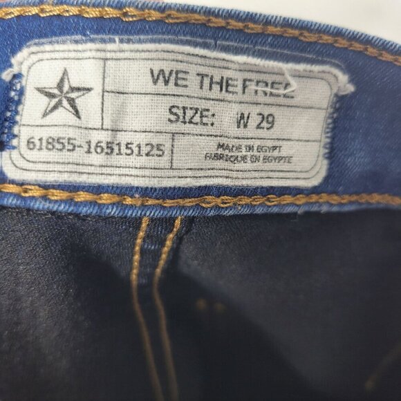 We The Free High Rise Dark Wash Stretch Skinny, Jegging Jeans Size 29 - Picture 11 of 11